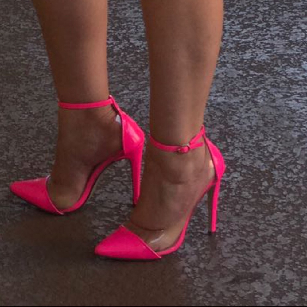 Pink high heels